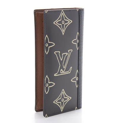Louis Vuitton Monogram Eclipse Patchwork Brazza Wallet 3 of 9