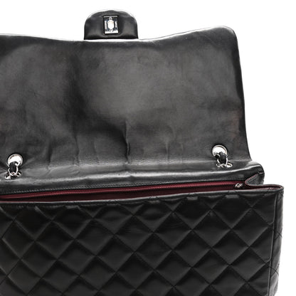 Chanel Lambskin Quilted Maxi Single Flap Black 11 of 16
