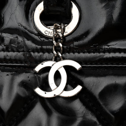 Chanel Vinyl Quilted Large Paris Biarritz Tote Black 12 of 15