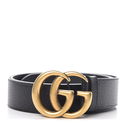 Gucci Textured Calfskin Double G 40mm Belt 105 42 Black 1 of 7