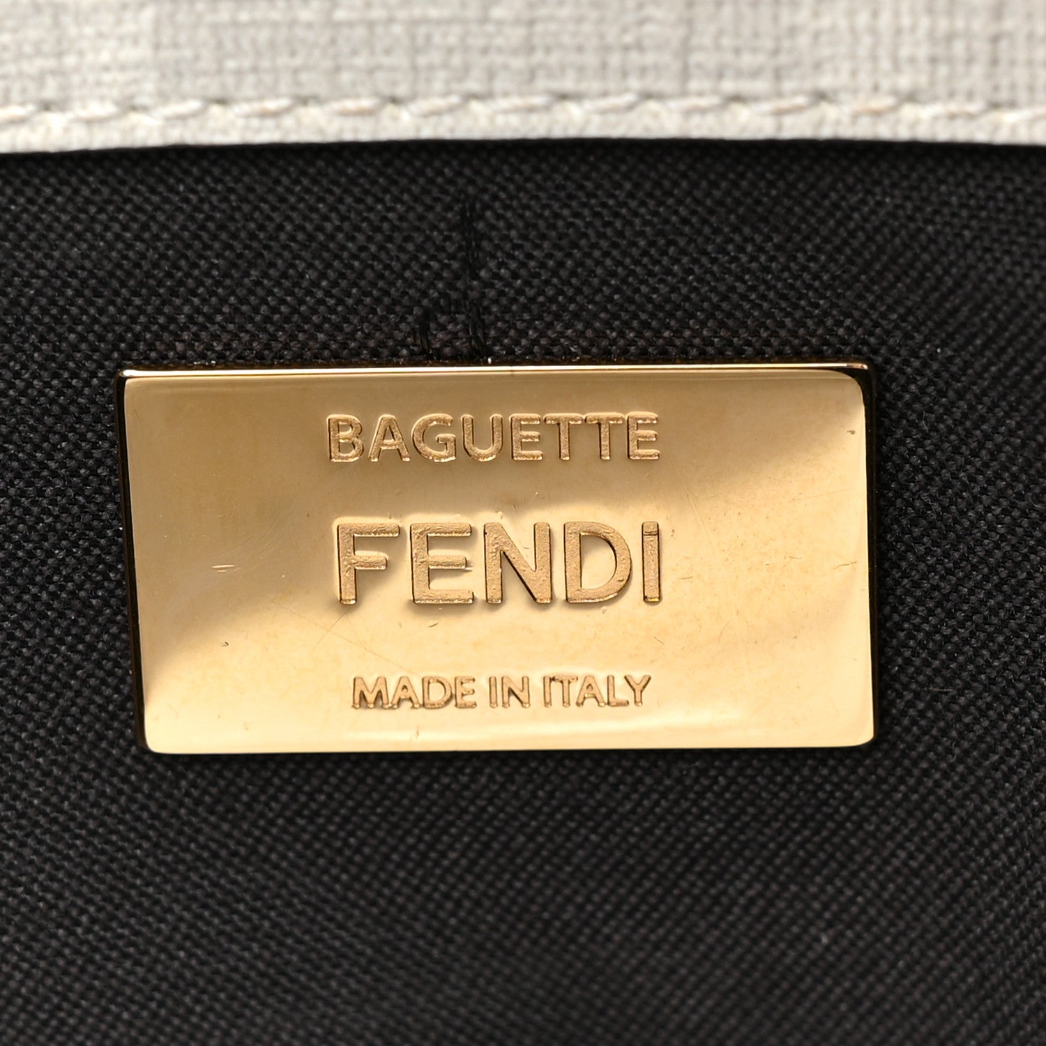 Fendi Glazed Fabric FF Bikini Girls Inlay Baguette Bianco Perla Multicolor 6 of 13