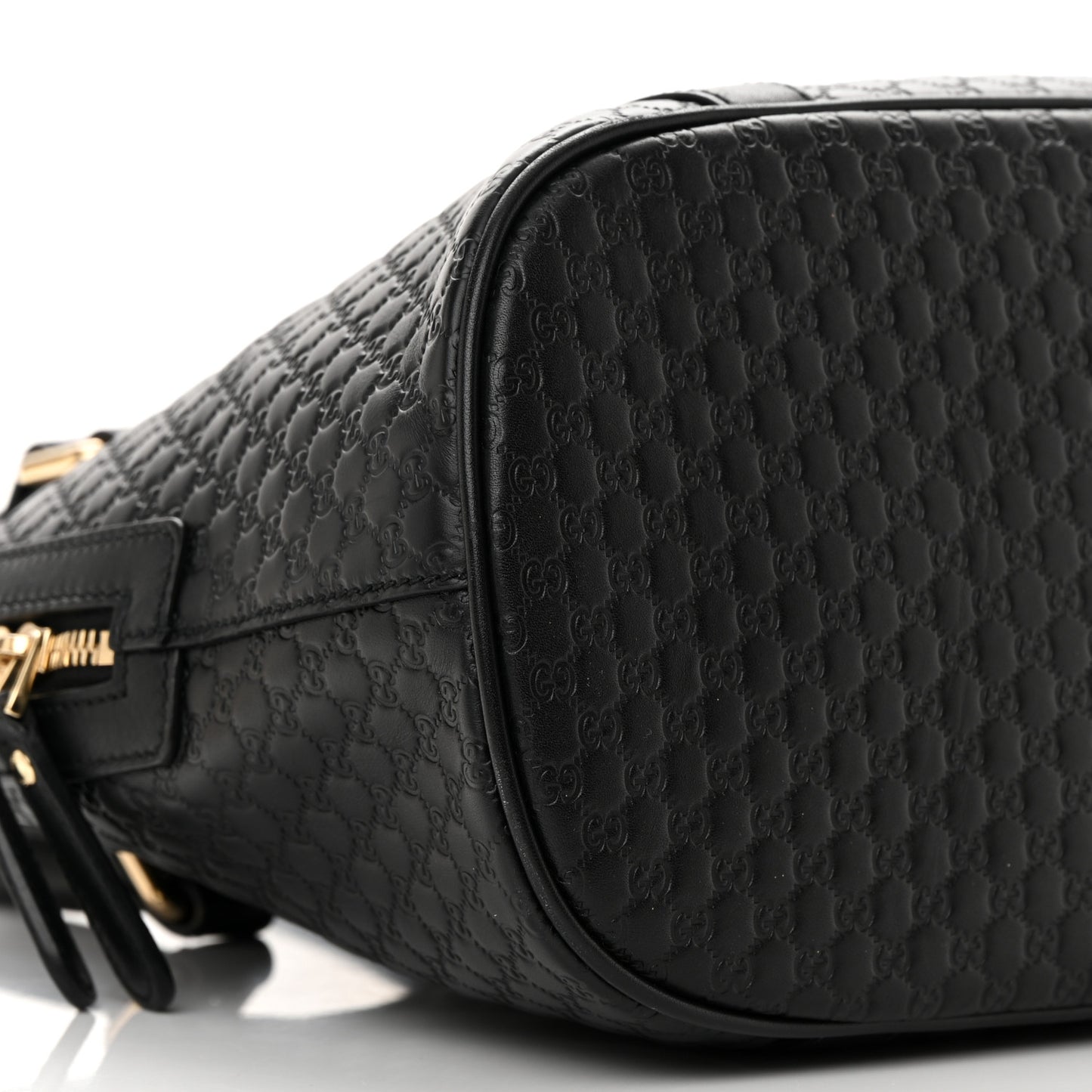Microguccissima Medium Dome Bag Black