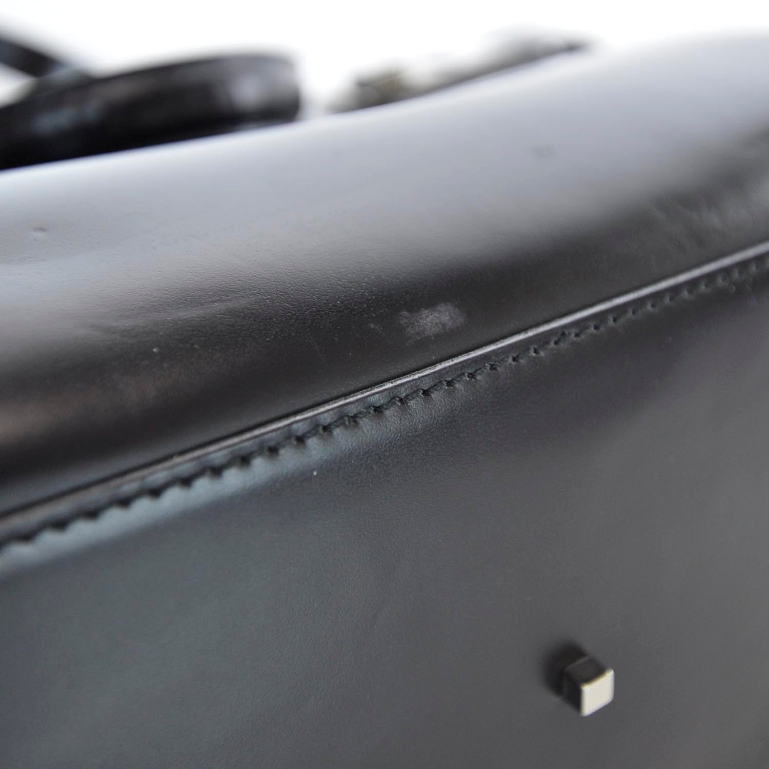 FASHIONPHILE SALVATOREFERRAGAMOLeatherGanciniBuckleToteBlack 5 of 8