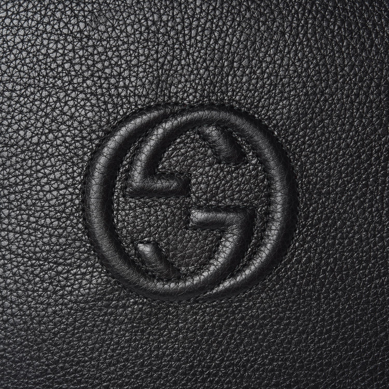 Gucci Pebbled Calfskin Soho Document Holder Black 7 of 8