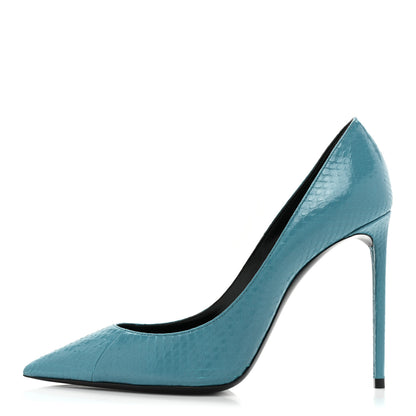 Saint Laurent Ayers Zoe 105 Pump 38 Water Marine 1 of 11