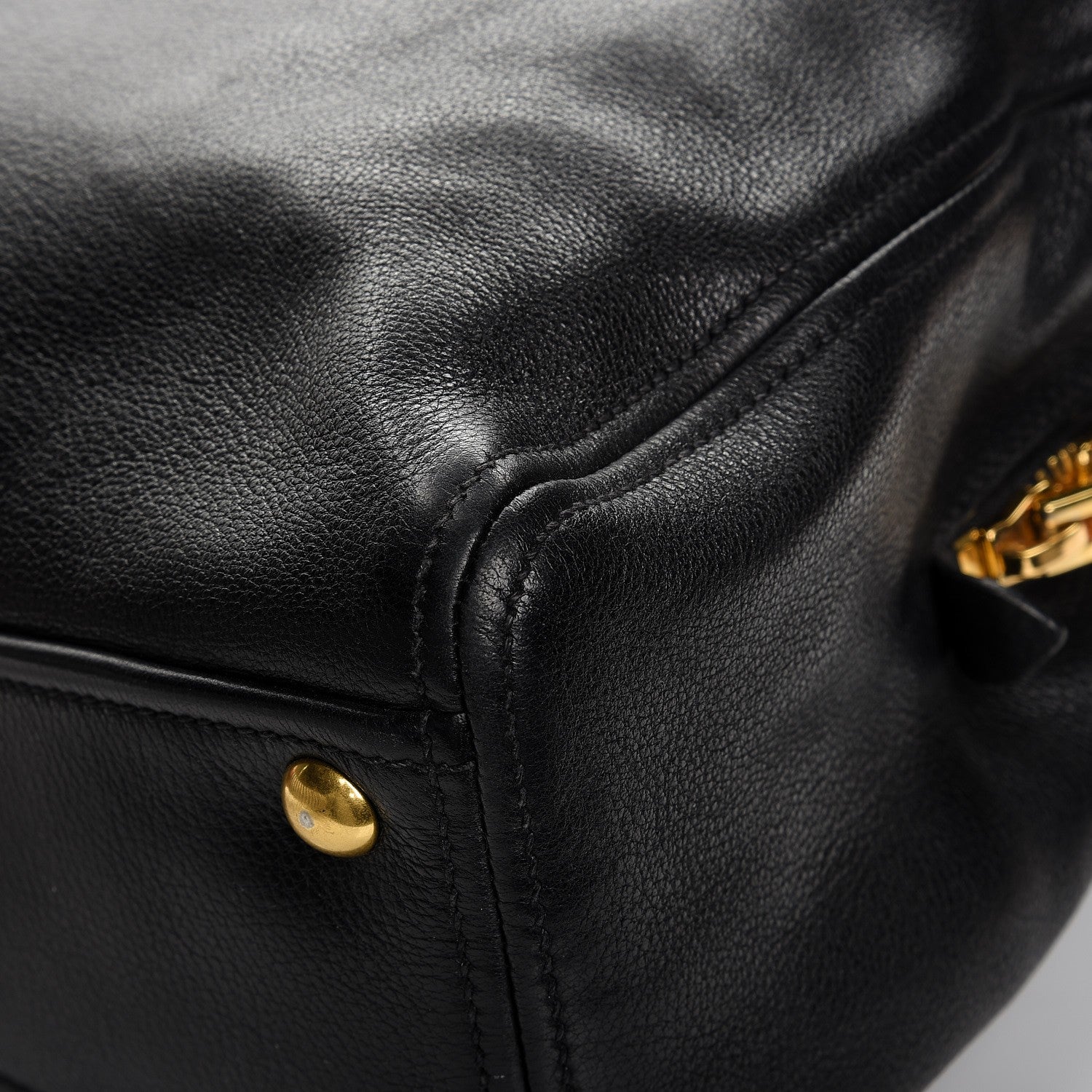 Miu Miu Vitello Daino Tote Nero Black 12 of 15