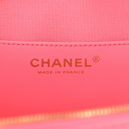 Chanel Lambskin Quilted CC In Love Heart Bag Pink 6 of 13
