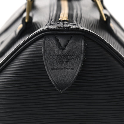 Louis Vuitton Epi Speedy 25 Black 6 of 10