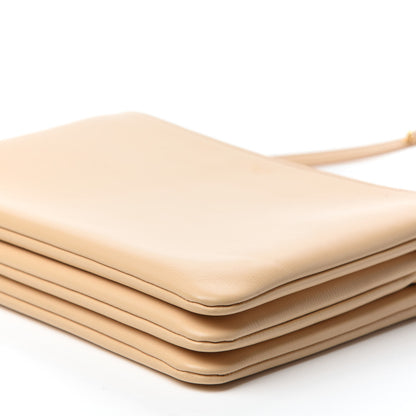 Celine Lambskin Large Trio Crossbody Bag Beige 7 of 11