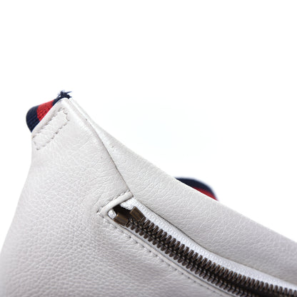 Gucci Grained Calfskin Small Logo Belt Bag White 12 of 12