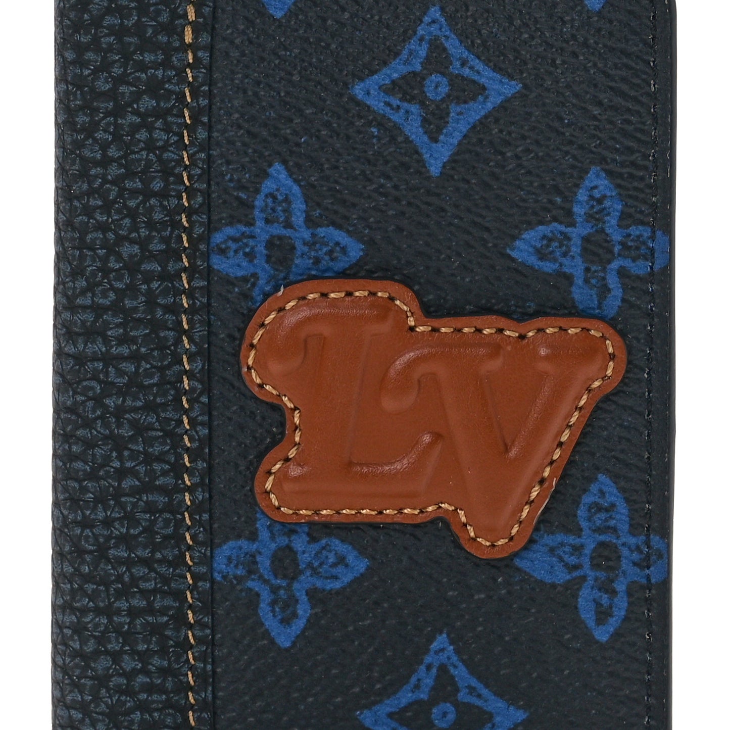 Monogram LV Record Pocket Organizer NM Blue