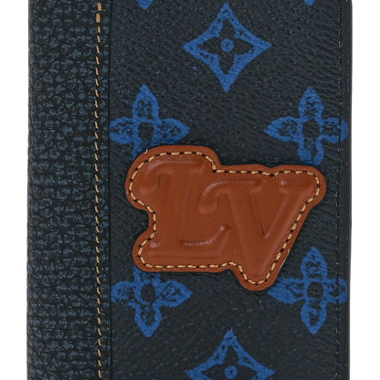 Louis Vuitton Monogram LV Record Pocket Organizer NM Blue 7 of 9