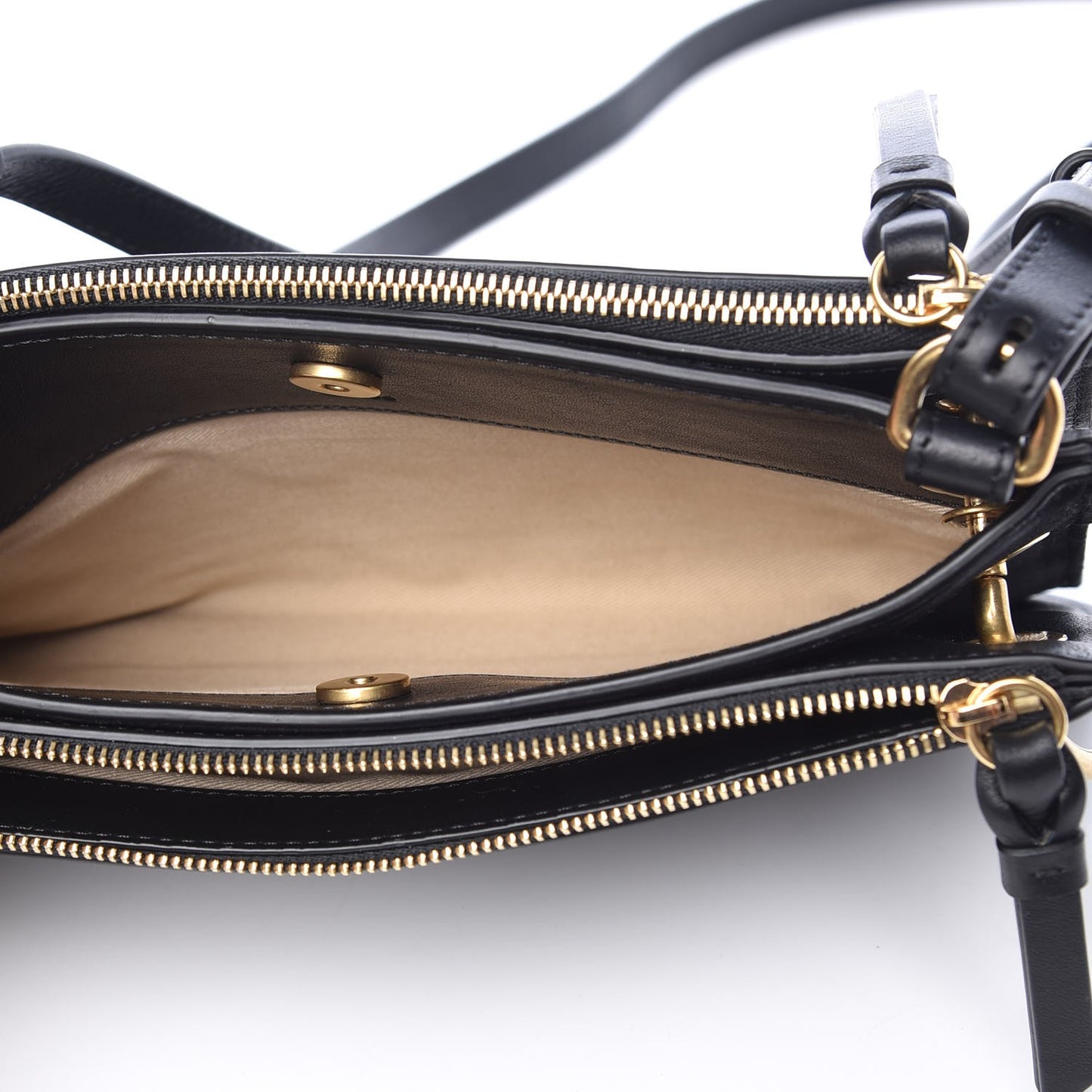 Calfskin Suede Mini Roy Bag Black