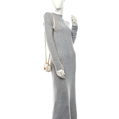 Christian Dior Supple Calfskin Cannage Micro Caro Bag Latte 2 of 8