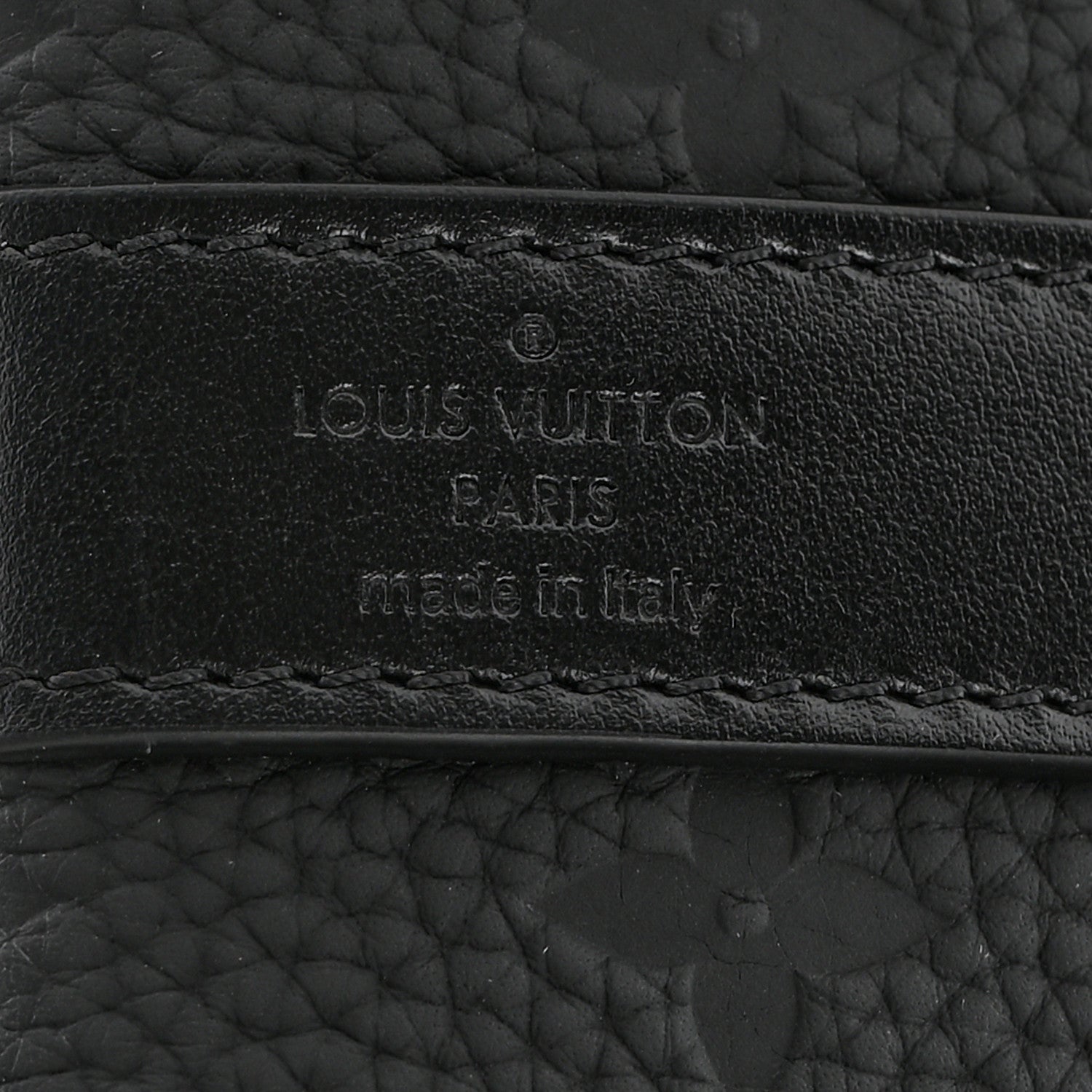 Louis Vuitton Taurillon Monogram Keepall Bandouliere 50 Black 8 of 20