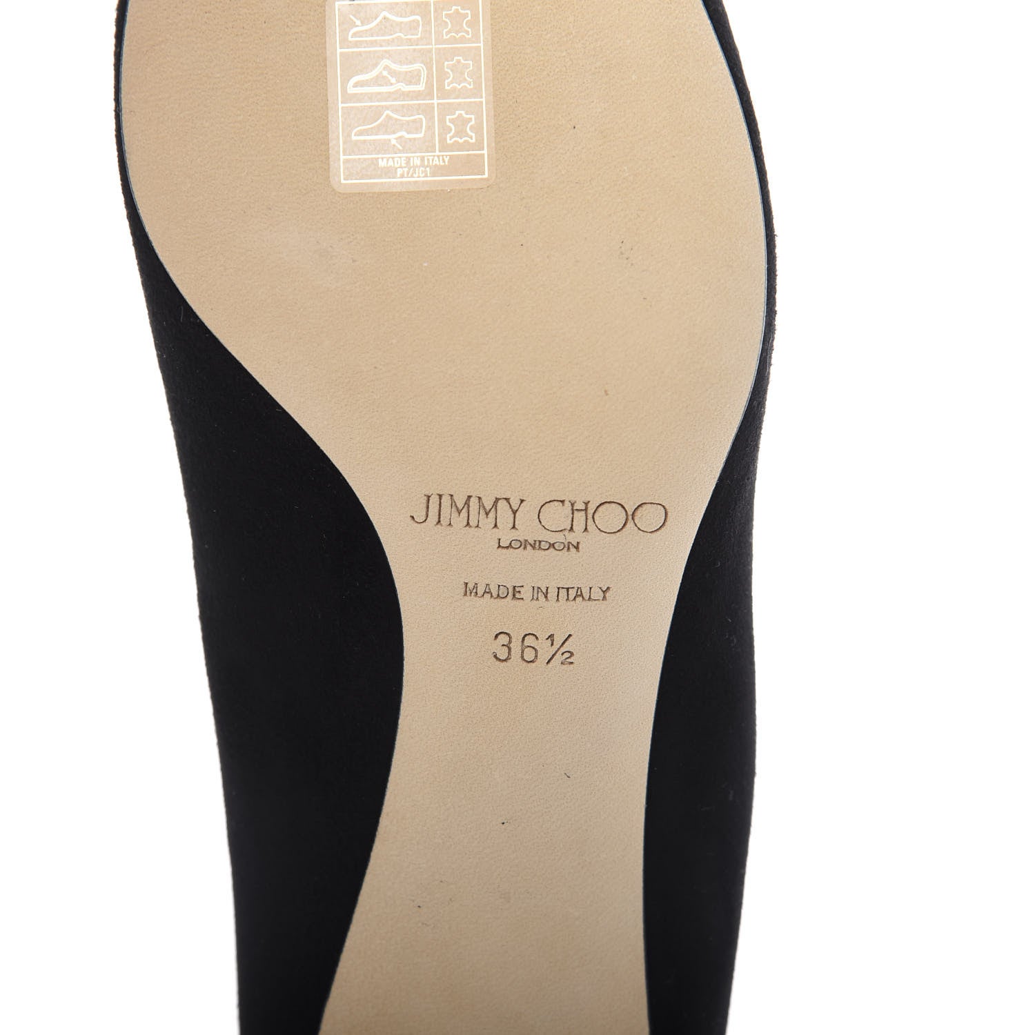 Jimmy Choo Suede Pointy Toe Romy 60 Pumps 36.5 Black 7 of 9