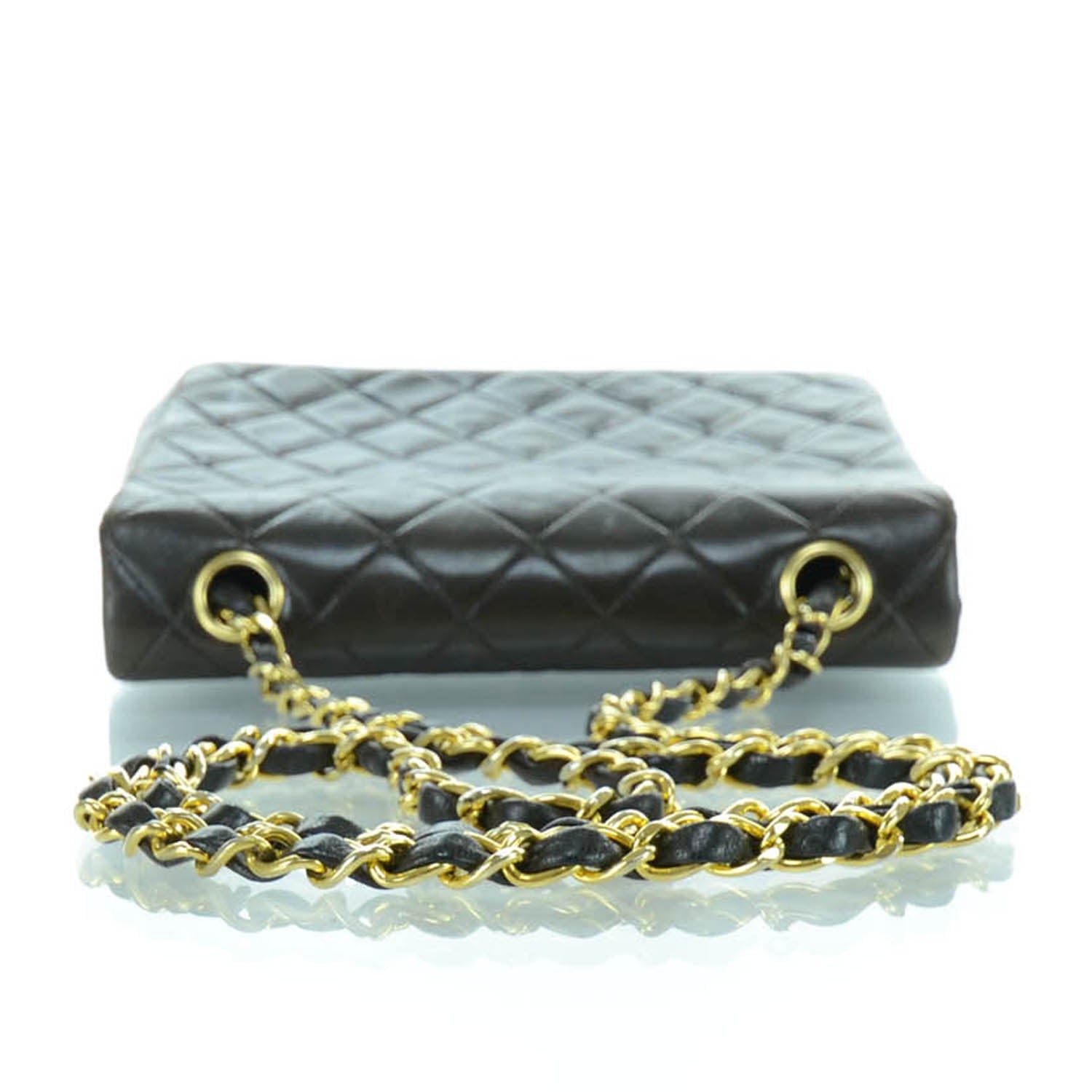 Chanel Lambskin Quilted Mini Flap Brown 4 of 12