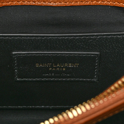 Saint Laurent Calfskin Matelasse Chevron Monogram Medium College Bag Brick 7 of 10