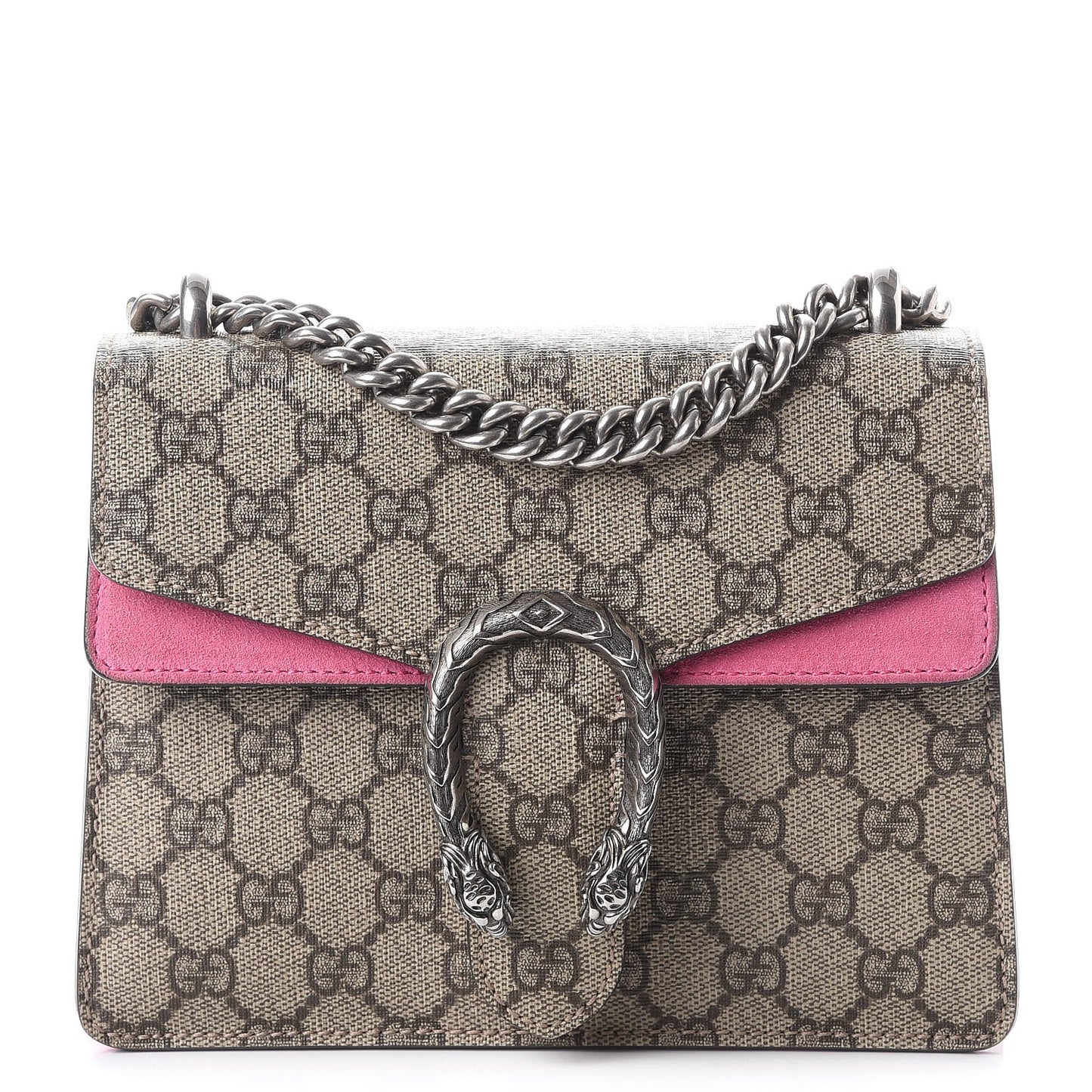 GG Supreme Monogram Mini Dionysus Shoulder Bag Pink