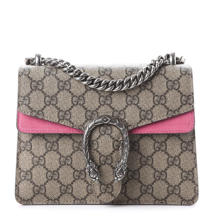 Gucci GG Supreme Monogram Mini Dionysus Shoulder Bag Pink 1 of 9