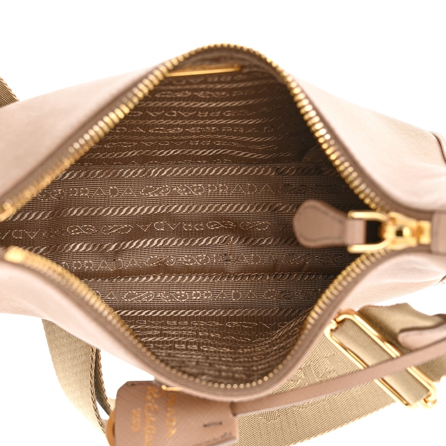 Saffiano Re-Edition 2005 Shoulder Bag Cammeo Beige