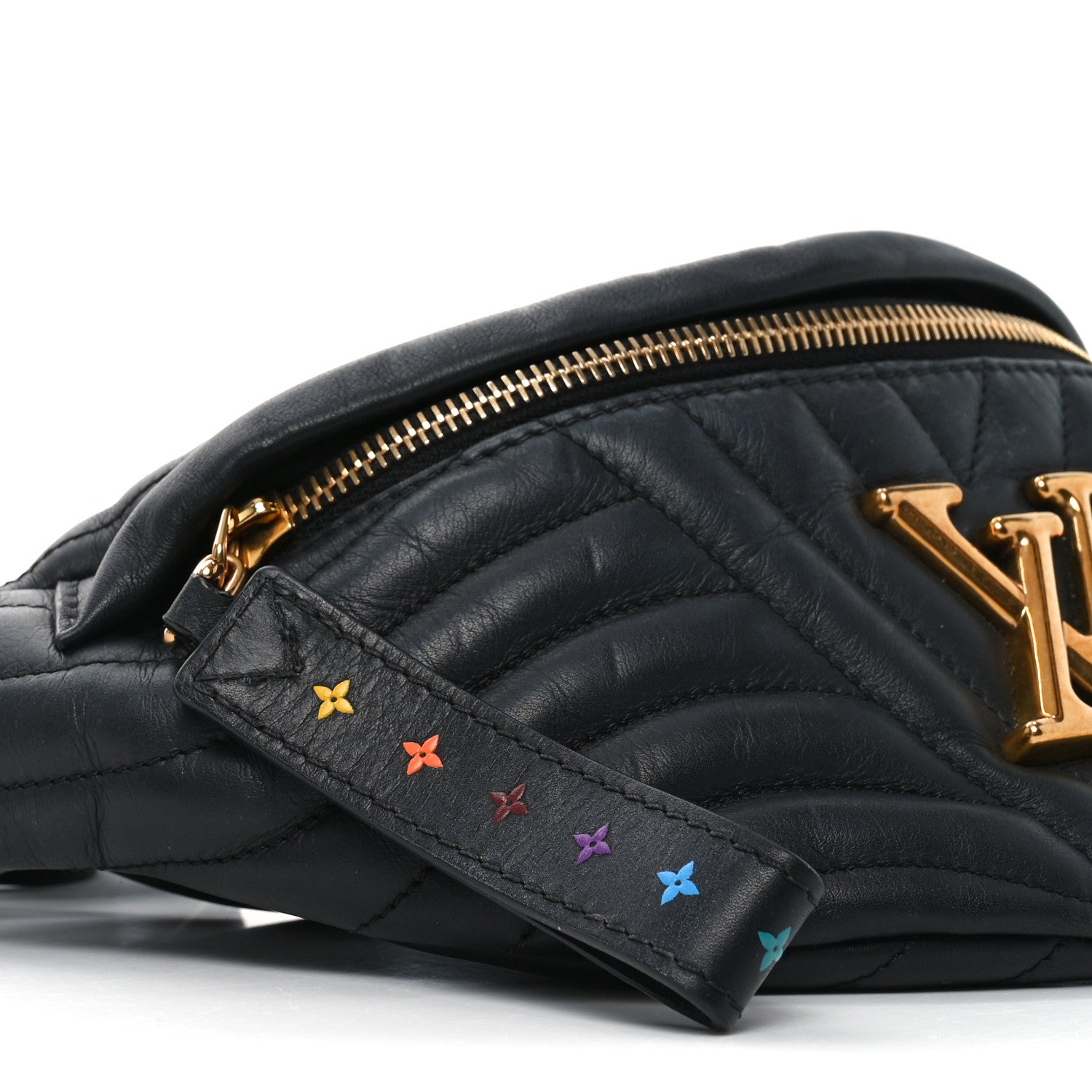 Louis Vuitton Calfskin Quilted New Wave Bumbag Black 8 of 9