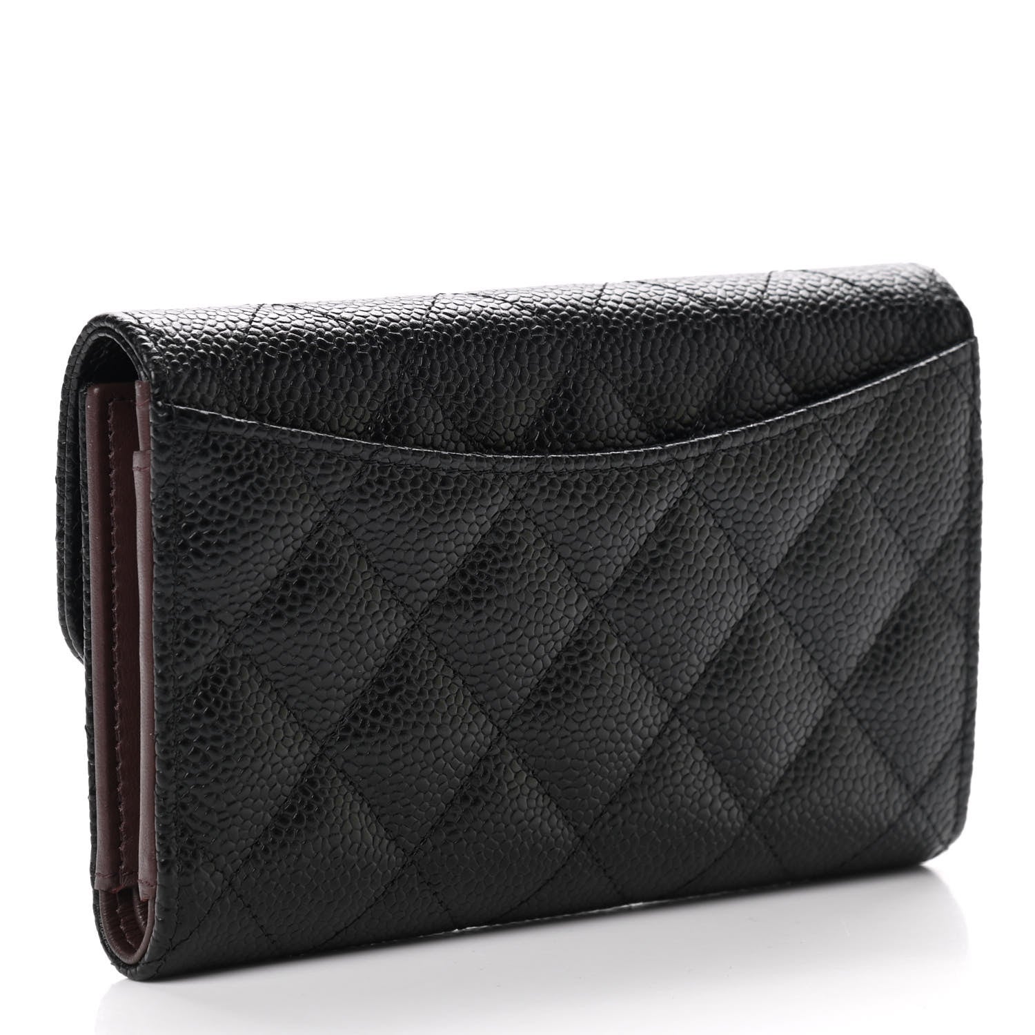 Chanel Caviar Quilted Medium Flap Wallet Black 3 of 9