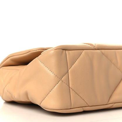 Chanel Lambskin Quilted Medium Chanel 19 Flap Beige 8 of 10
