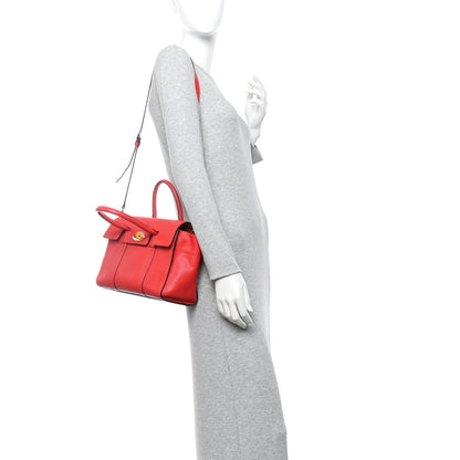 Mulberry Classic Grain Small Bayswater Satchel Scarlet Red 2 of 12