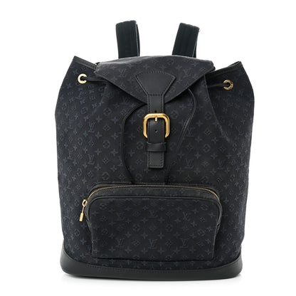 Louis Vuitton Mini Monogram Montsouris GM Backpack Blue 1 of 12