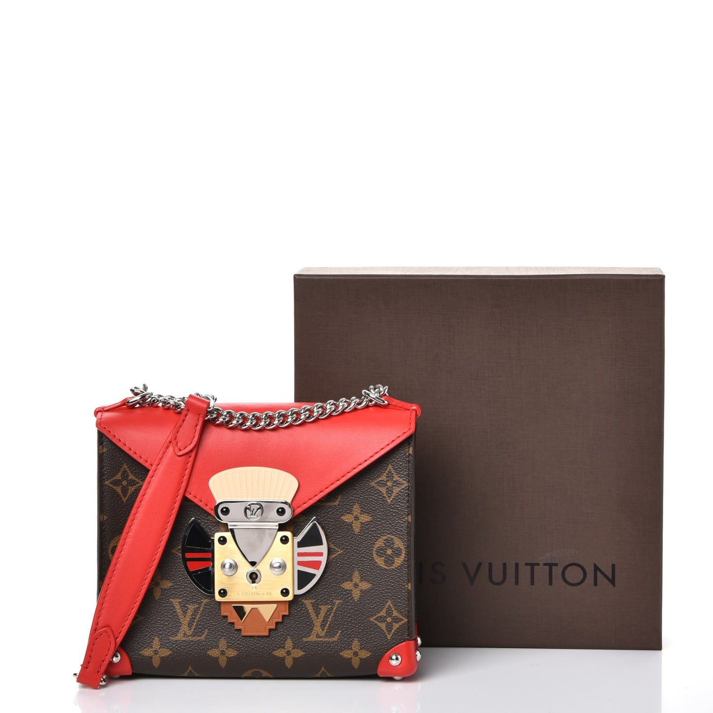 Monogram Pochette Mask PM Rouge
