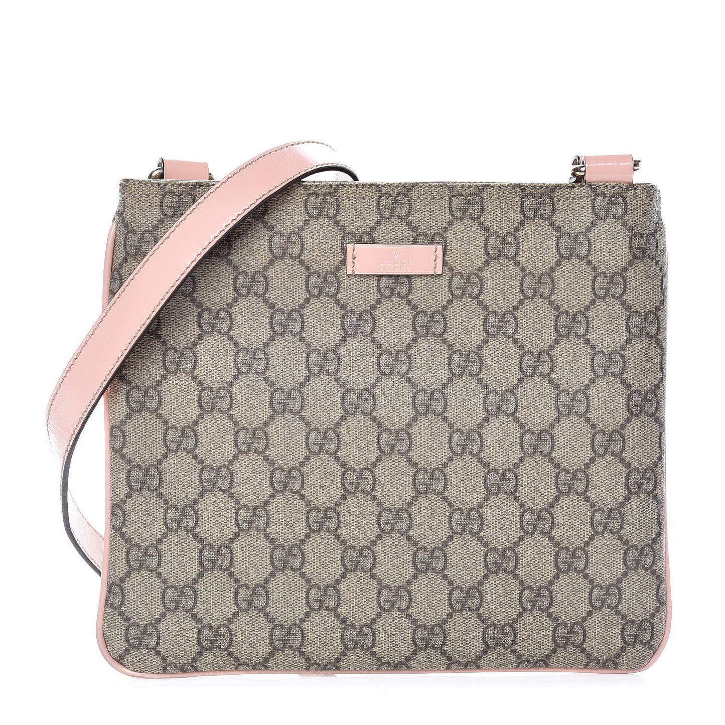 GG Supreme Monogram Small Flat Messenger Bag Light Pink