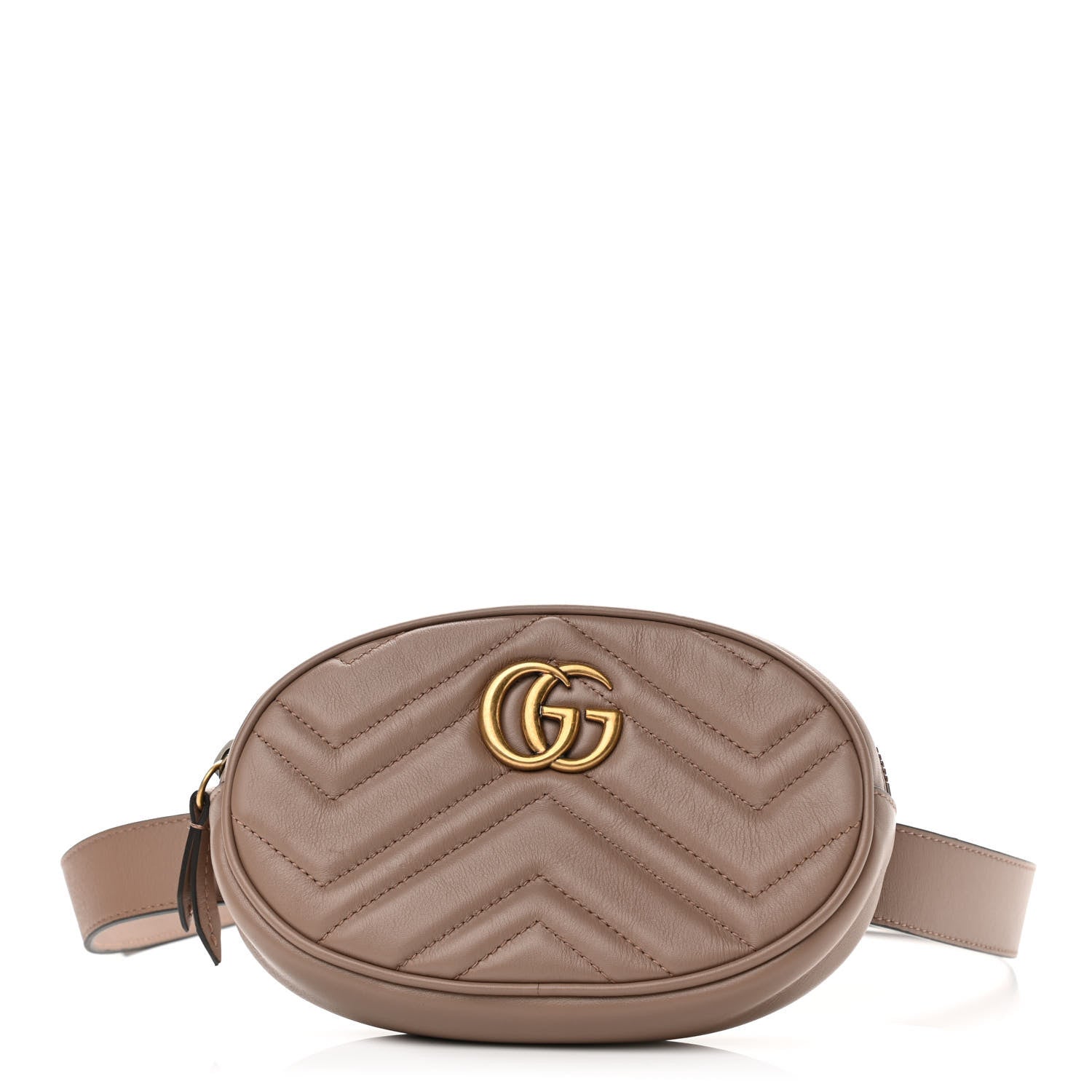 Gucci Calfskin Matelasse GG Marmont Belt Bag 85 34 Porcelain Rose 1 of 11
