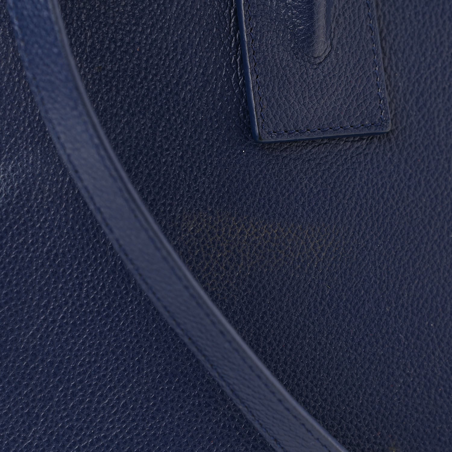Saint Laurent Grained Calfskin Small Sac De Jour Navy 10 of 10