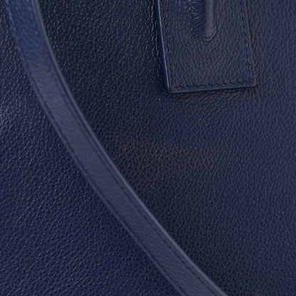 Saint Laurent Grained Calfskin Small Sac De Jour Navy 10 of 10