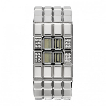 Chanel Stainless Steel Diamond 24mm Chocolat Digital Quartz Watch 1 of 7