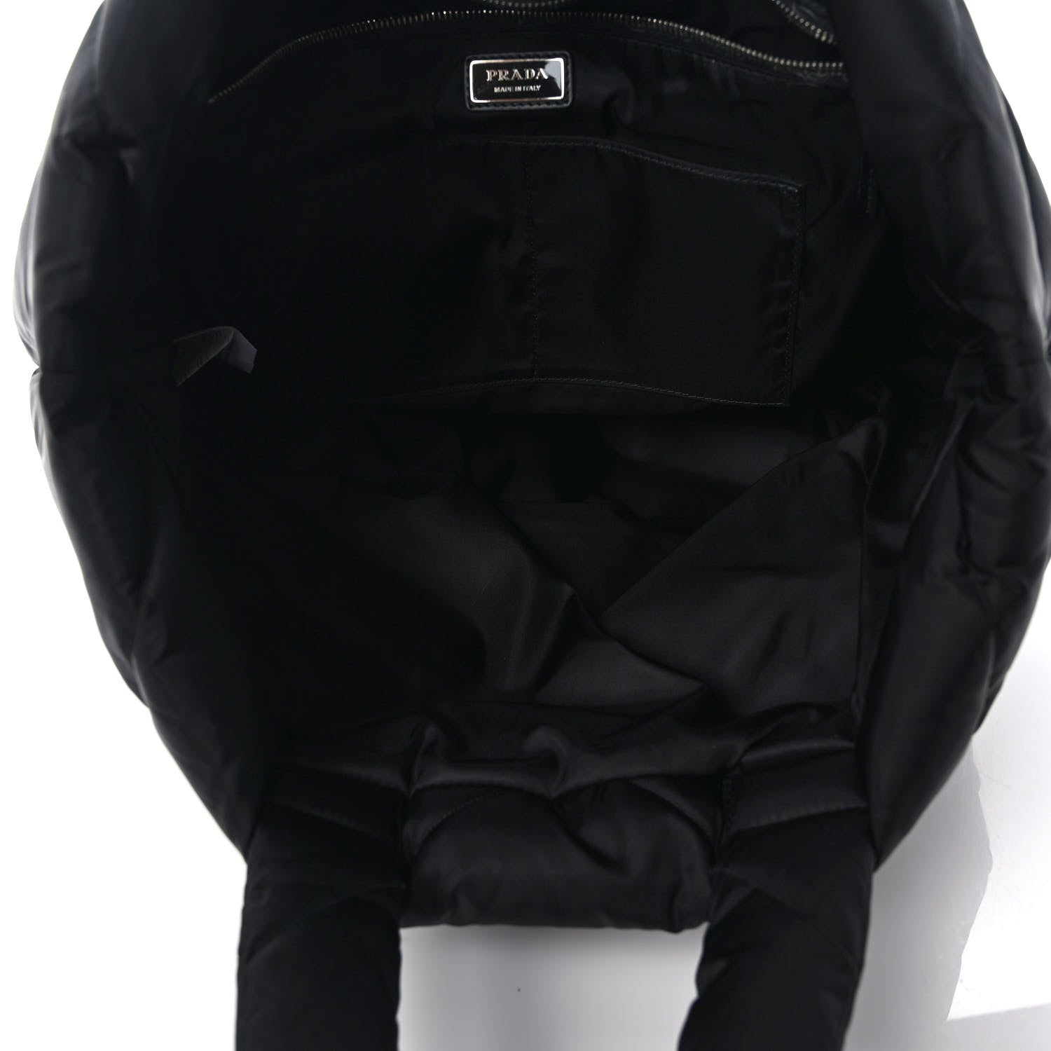Prada Tessuto Re-Nylon Padded Tote Black 4 of 7