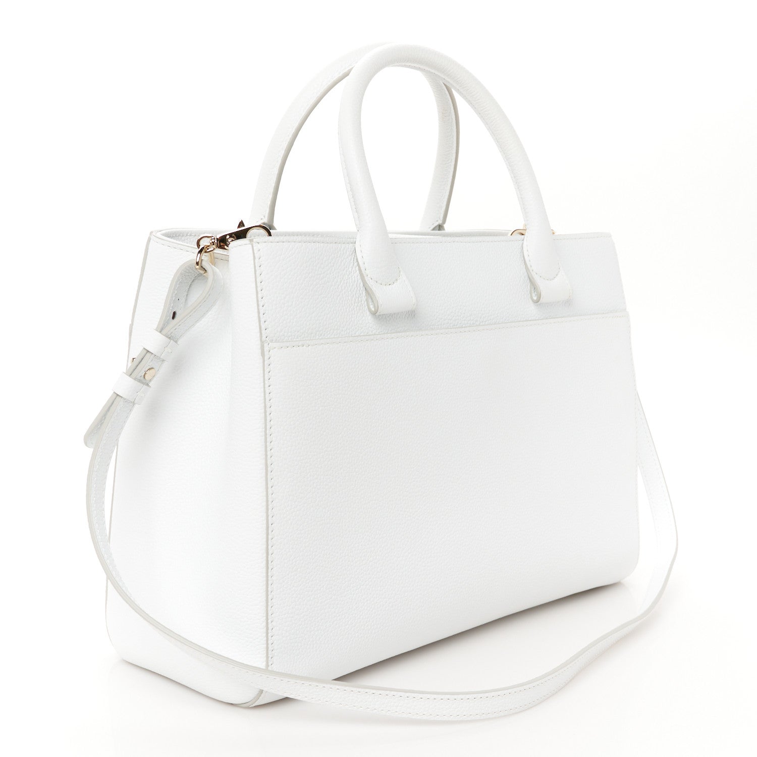 Chanel Grained Calfskin Small Neo Executive Shopper Tote White 3 of 10