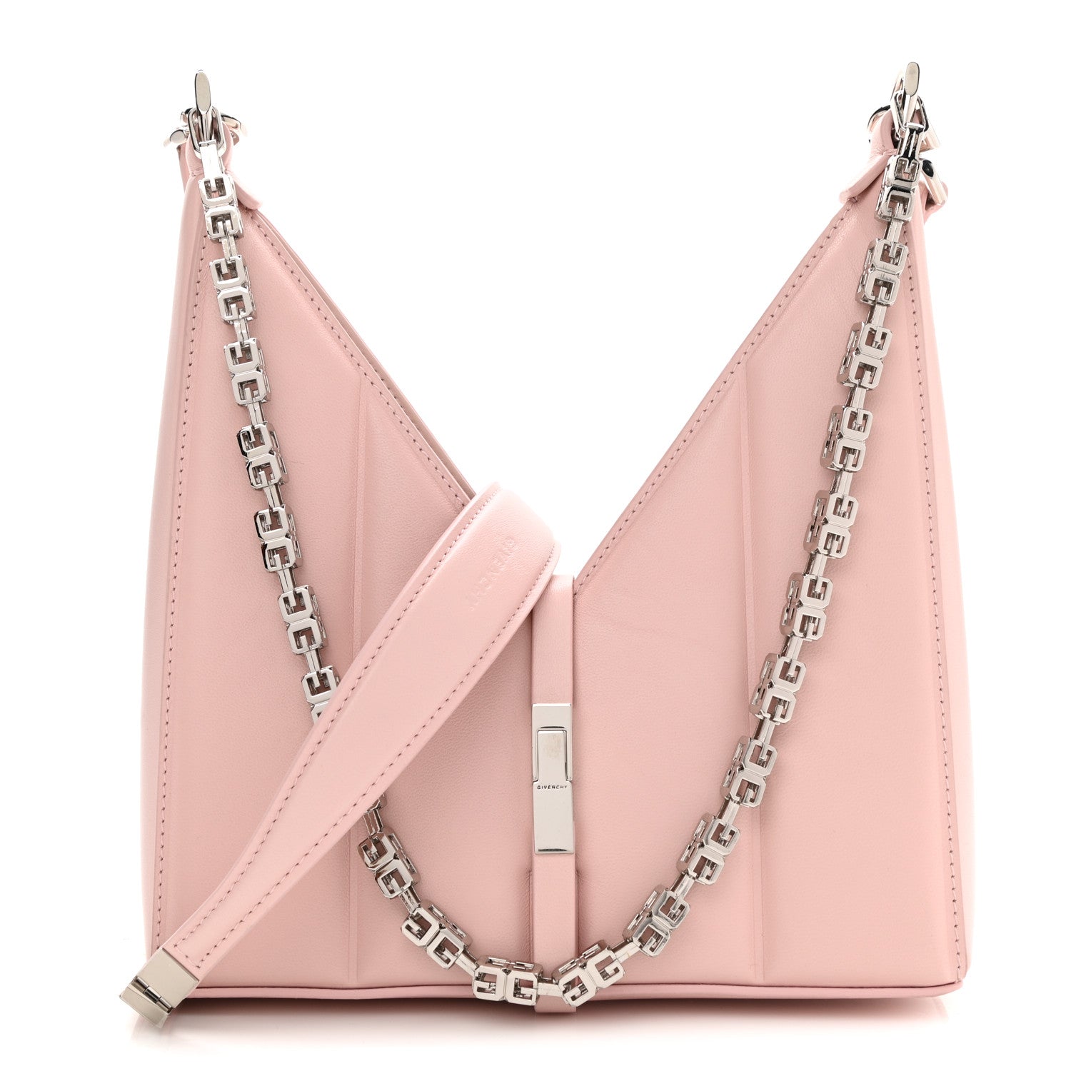 Givenchy Lambskin Padded Mini Cut Out Shoulder Bag Blush Pink 1 of 13