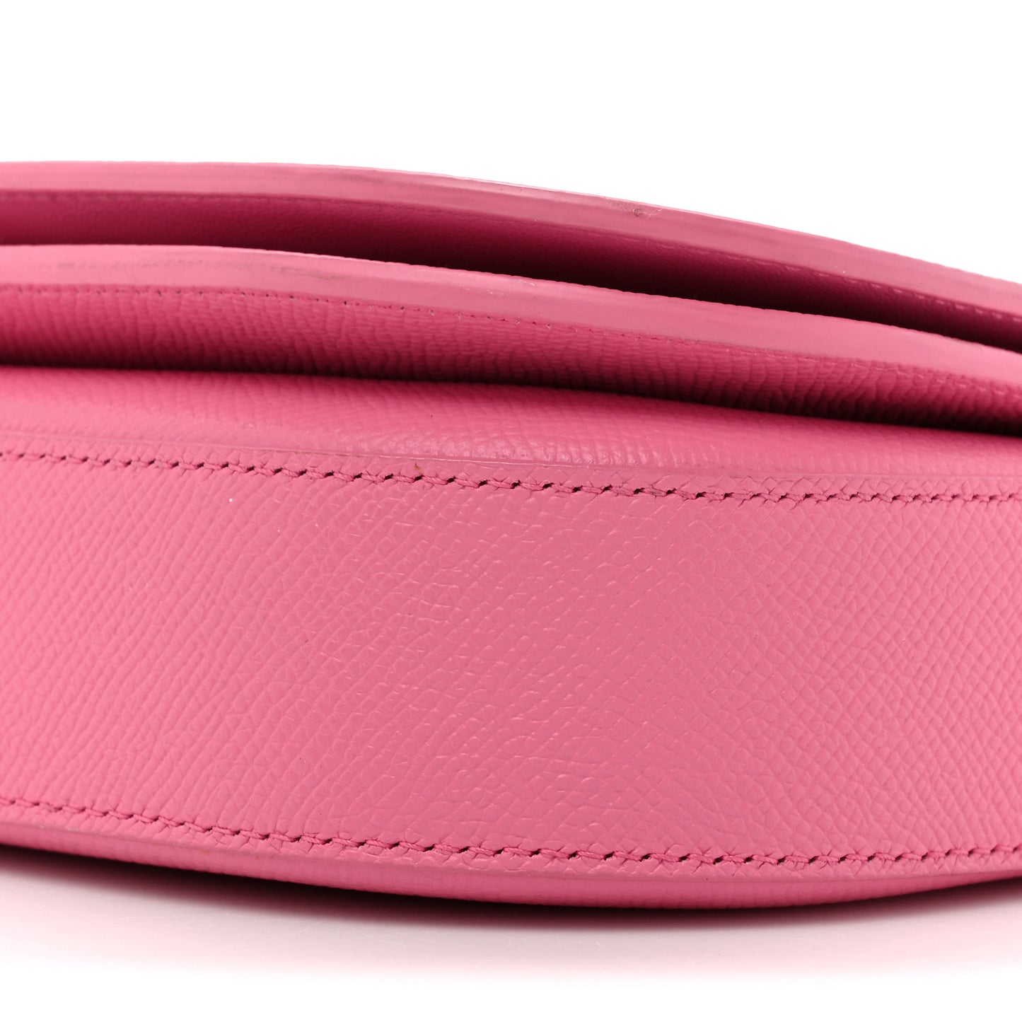 Signature Grained Calfskin Logo Print Ville Day Bag XS Rose Bubblegum Black