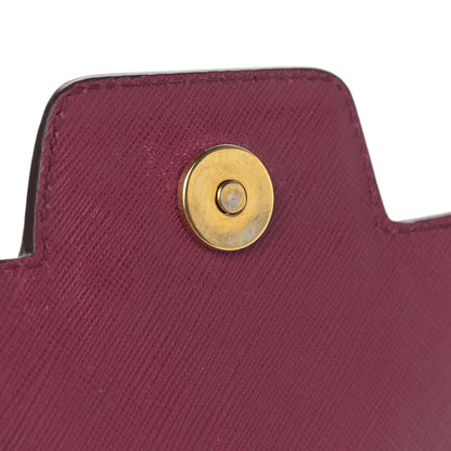 Salvatore Ferragamo Printed Calfskin Crossbody Bag Burgundy 11 of 14