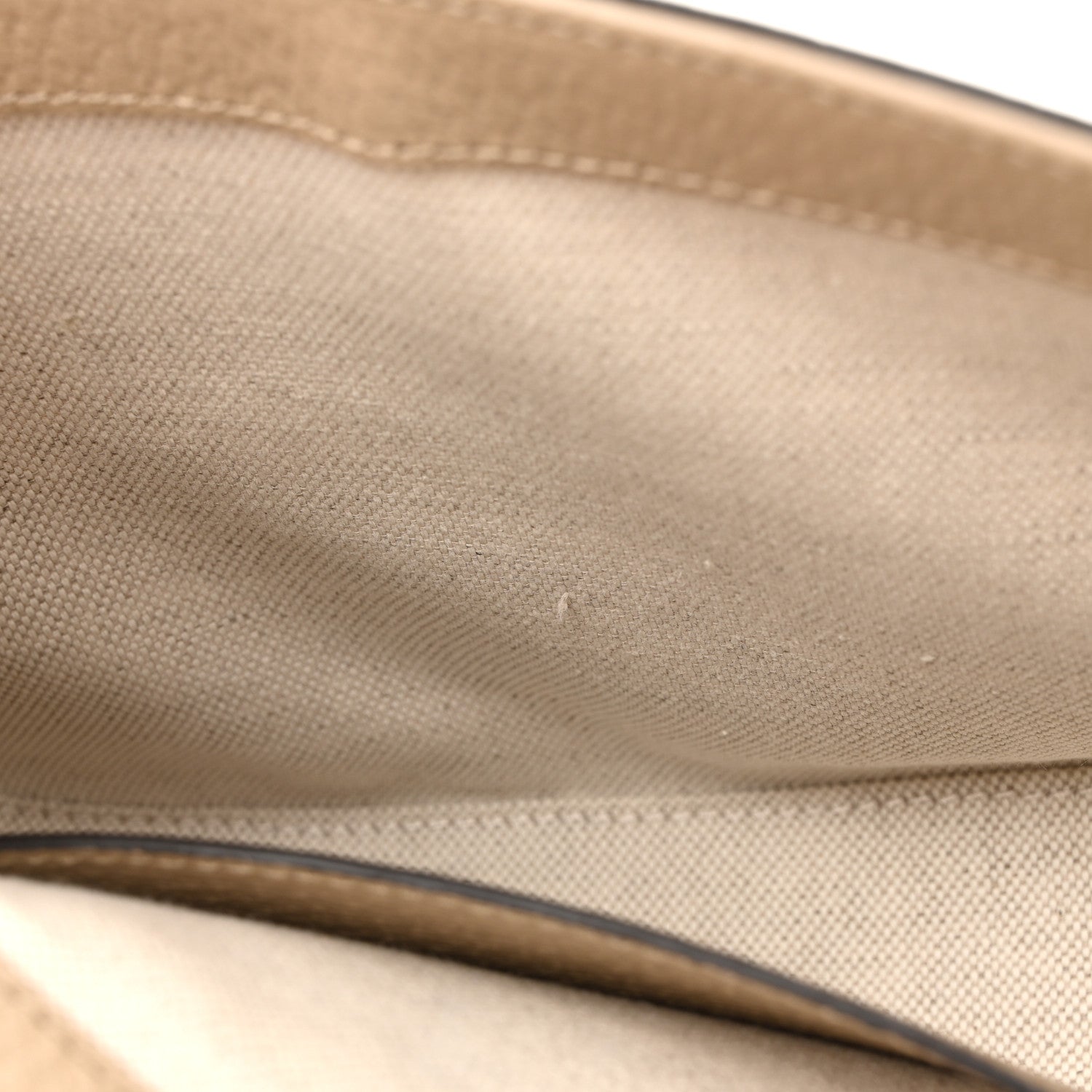 Gucci GG Supreme Monogram Textured Dollar Calfskin Web Mini Horsebit 1955 Shoulder Bag Beige Mystic White Oatmeal 11 of 12