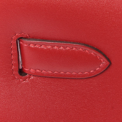 Hermes Tadelakt Kelly Sellier 35 Rouge Vif 11 of 31