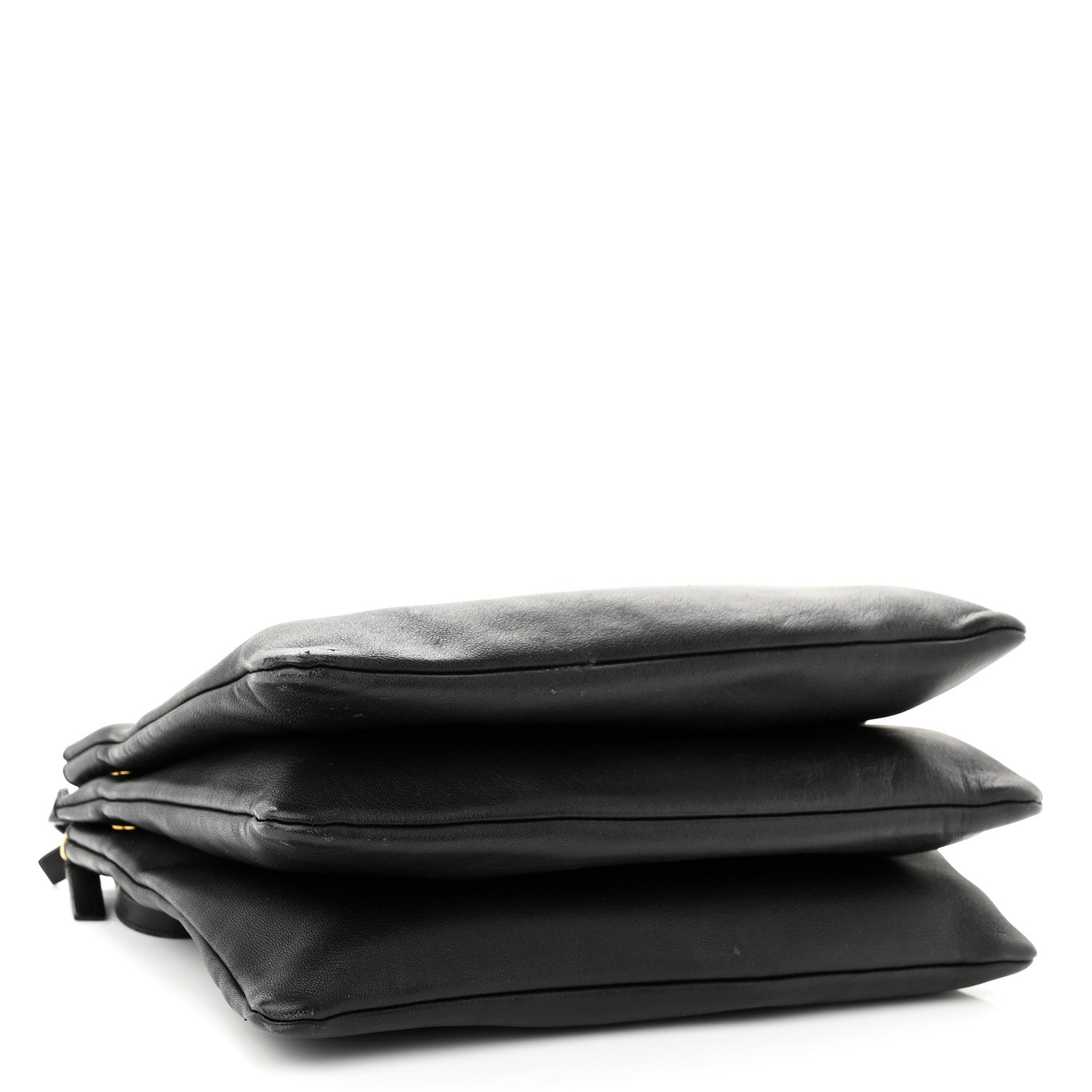 Celine Lambskin Small Trio Crossbody Bag Black 4 of 14