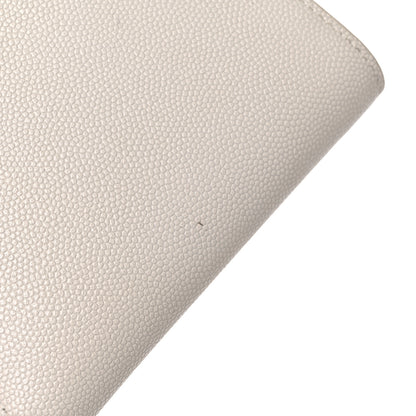 Saint Laurent Grain De Poudre Monogram Uptown Compact Wallet Blanc Vintage 16 of 17