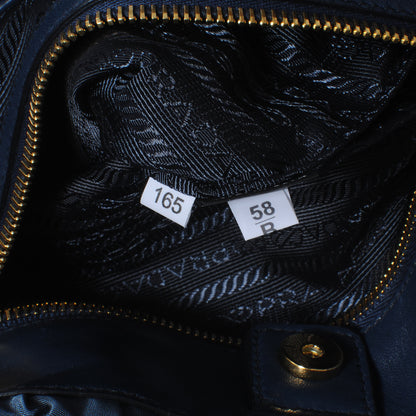 Prada Tessuto Nylon Gaufre Tote Denim 7 of 10