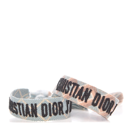 Christian Dior Woven Cotton J'Adior Friendship Bracelet Set 1 of 8