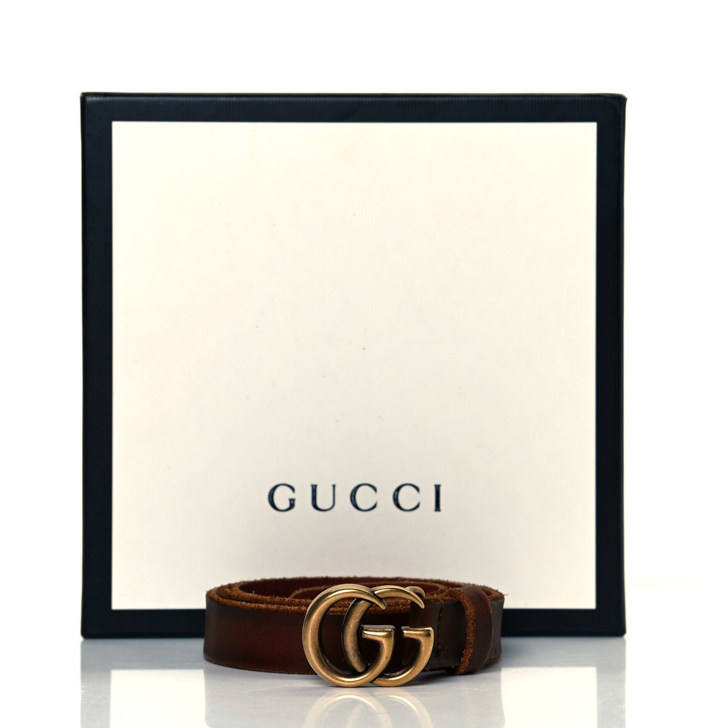 Faded Calfskin Double G 20mm Belt 80 32 Cuir