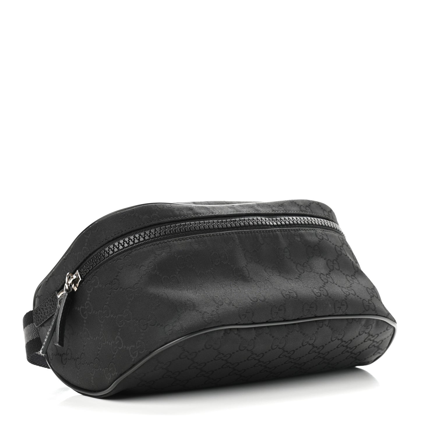 Nylon Monogram Fanny Pack Belt Bag Black