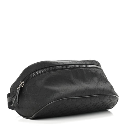 Gucci Nylon Monogram Fanny Pack Belt Bag Black 4 of 9
